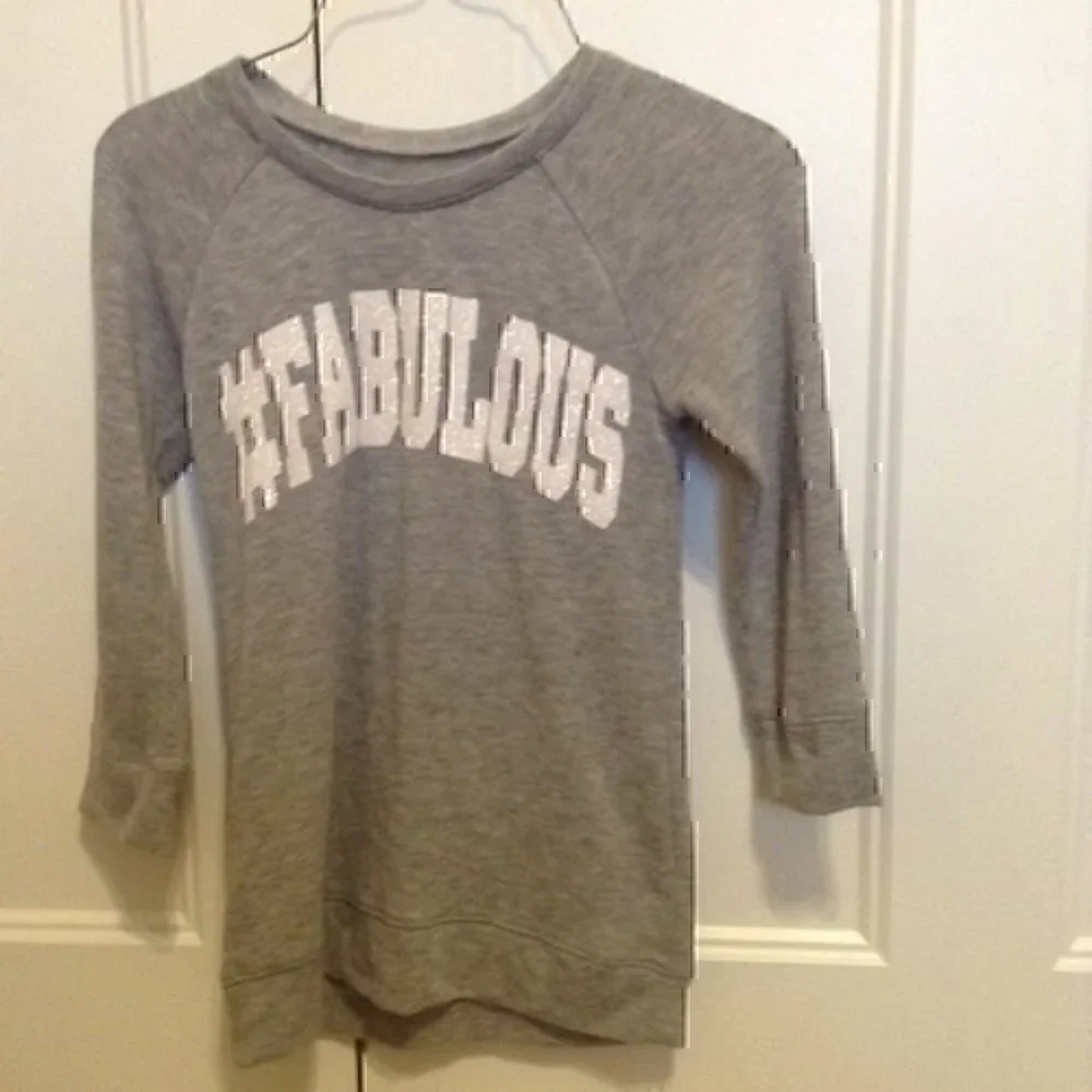 Justice Girls size 10  fabulous 3/4 shirt
